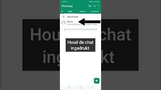 WhatsApp chat snelkoppeling maken op het startscherm van je telefoon