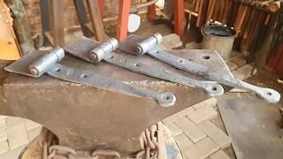 Blacksmith Beginner Project - Heavy Hand Forged strap hinge