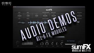 FX Overview - sumFX - NEW Modular Multi-FX Processor (VST3/AU/AUv3)