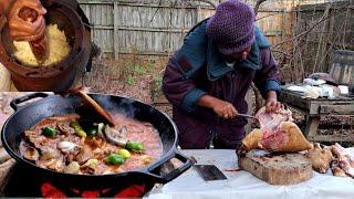 WEST AFRICAN FOOD // BEST FUFU WITH GOAT MEAT SOUP