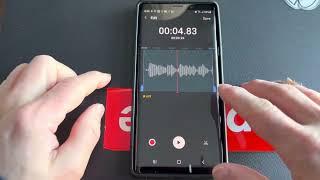 How to split a voice recording into two sections Voice Recorder phone app Android Samsung Galaxy