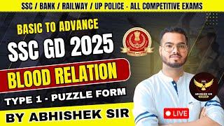 "Top 10 Blood Relation Puzzle Questions" Reasoning Abhishek Sir Kanpur #ssc #sscgd2025 #sscexams2025