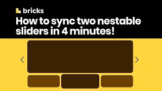 How to sync two sliders (thumbnail carousel) in less than 4 minutes