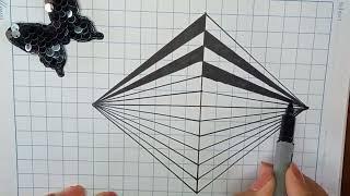 "Drawing Delight: Geometric Wonders on Graph Paper"