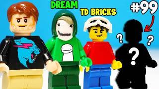 I Built 100 FAMOUS YouTubers in LEGO