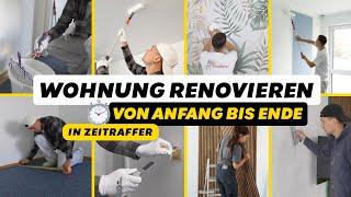 Wohnung RENOVIERUNG in ZEITRAFFER (von Anfang bis Ende)