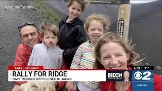 Supporters of imprisoned Navy lieutenant try to get Biden's attention during Utah visit