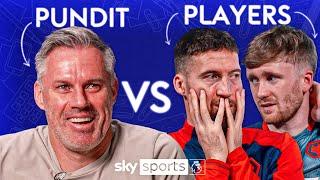 JAMIE CARRAGHER vs TWO WOLVES PLAYERS! | ULTIMATE FOOTBALL QUIZ | Players vs Pundit 