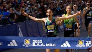 Tight finish in 2023 B.A.A. Men's Mile race