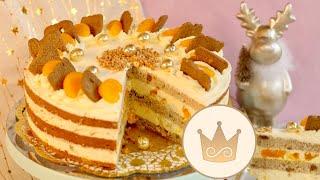 SPECULATIUS CAKE WITH TANGERINE-QUARK CREAM! CHRISTMAS CAKE 2024  RECIPE BY SUGARPRINCESS