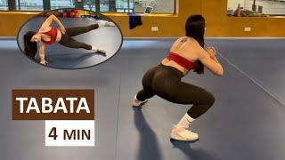 TABATA 4 minutos. ENTRENAMIENTO COMPLETO. Sin equipamiento.