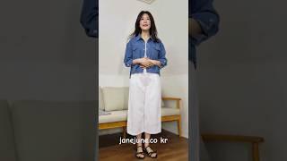 가을 데님셔츠 쟈켓과 간절기 긴팔 티셔츠 코디^^           #제인준#데님쟈켓#긴팔티셔츠#40대여다쇼핑몰