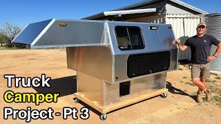 DIY Truck Camper Build - Part 3 (Aluminum, Windows, Access Doors)