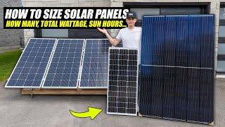 Sizing Solar Panels For Your Solar Power System - The Basics (Ep. 5)