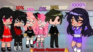 Power  Percentage ️ || Aphmau & Anya x Damian Power Challenge  || Gacha Club || Aphmau & Friends