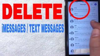   How To Delete iMessages And Text Messages On iPhone 
