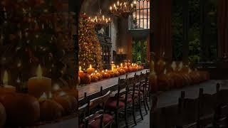 Hogwarts Common Room In The Fall Ambience #harrypotter #hogwartsambience #cozy #fireplaceambience