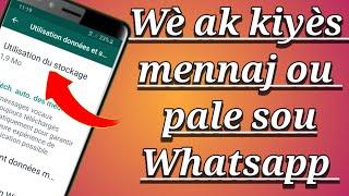 Wè ak kiyès mennaj ou pale sou Whatsapp