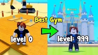 Unlocked Max Level Gym In Gym Tycoon Roblox! Noob To Master