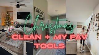 HOMESCHOOL MOM CLEANING MUST HAVES||CHRISTMAS CLEAN WITH ME