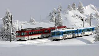 Rigi-Bahnen im Winter