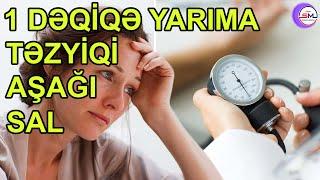 Yüksək təzyiqi dəqiqə yarıma aşağı salmağın YOLU