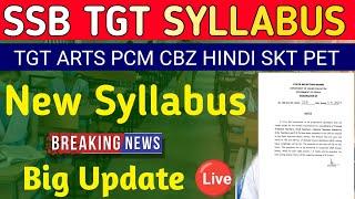 SSB TGT exam syllabus new update 2024 Download PDF