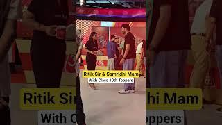 Samridhi Mam & Ritik Sir With CBSE 10th Toppers  #physicswallah #class10