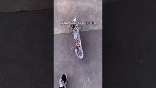 How to pop up ya board  #skateboarding #skate #streetskater #slowmotion #flip #ollie #shorts