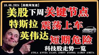 美股下周关键节点？特斯拉震荡上车？英伟达短期危险？科技股走势一览【美股直通车】2024.08.18 #sam谈美股 #美股分析 #tsla #nvda #特斯拉 #英伟达