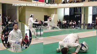 Fencing: Elsayed Mohamed beats his compatriot Yassin Mohamed in the Epee Men's U-20 final