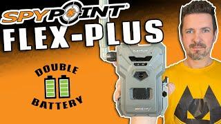 SpyPoint FLEX-Plus Cellular Trail Camera: Double Battery Capacity with Sharp Photos & Videos