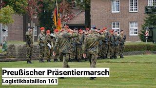 Preußischer Präsentiermarsch beim Logistikbataillon 161 - genialer Ton - Heeresmusikkorps Hannover