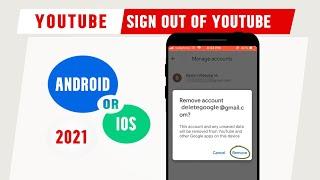 How To Sign out From YouTube on Mobile - How To Log out From YouTube on iOS or Android 2021