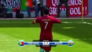 Euro 2016 Wales - Portugal. Gareth Bale vs Cristiano Ronaldo PES 2016 (PS4)