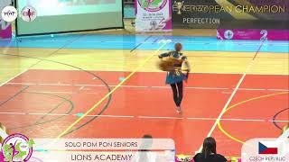 MWF/  EUROPEAN CHAMPION 2023. SOLO POM PON SENIORS / LIONS ACADEMY - CZ