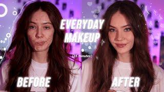 мой повседневный макияж за 15 минут  | makeup routine 2023