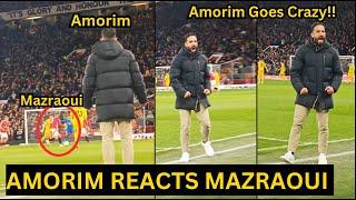 Ruben Amorim CRAZY REACTIONS on MAZRAOUI dribbling 3 Bodo Glimt players for Hojlund goal | Man Utd