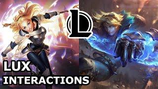 Lux Interactions with Other Champions | HE WANTS TO BE WITH HER | League of Legends Quotes