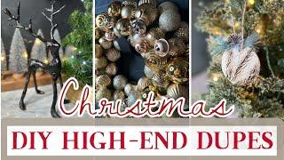 High-End DIY Christmas Decor | Dollar Tree DIY Decor | BUDGET-FRIENDLY Pottery Barn Dupes