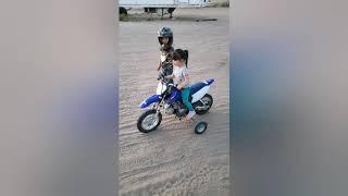 The girls and their bikes.