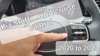 2023 Kia and Hyundai HDA highway driving assist stop and go cruise...how to use.