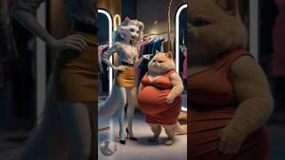 Chubby Girl Bullied by Her Sister, Then She Transforms Into a Beauty! #cartoon #shorts #cat