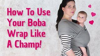 How To Use A Boba Wrap  (Newborn & Older)