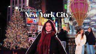 CHRISTMAS IN NEW YORK **Vlogmas Day 12**  || Shopping, ice skating, snow, and family fun!!