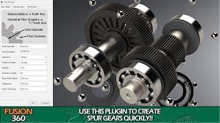 Create Spur gears effortlessly with this Fusion 360 Plugin!