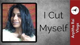 How I Cut My Own Hair At Home | Arpitha Rai Vlogs