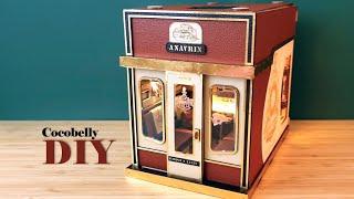 Anavrin 1940's Train Cabin | DIY Book Nook Miniature Dollhouse Crafts | Honeywell Desk Lamp