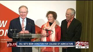 OSU gets $50M donation for agricultural college