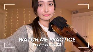 Watch me practice (as a music major) Wieniawski Violin Concerto No.1【リアルヴァイオリン練習風景】Practmas Day 22